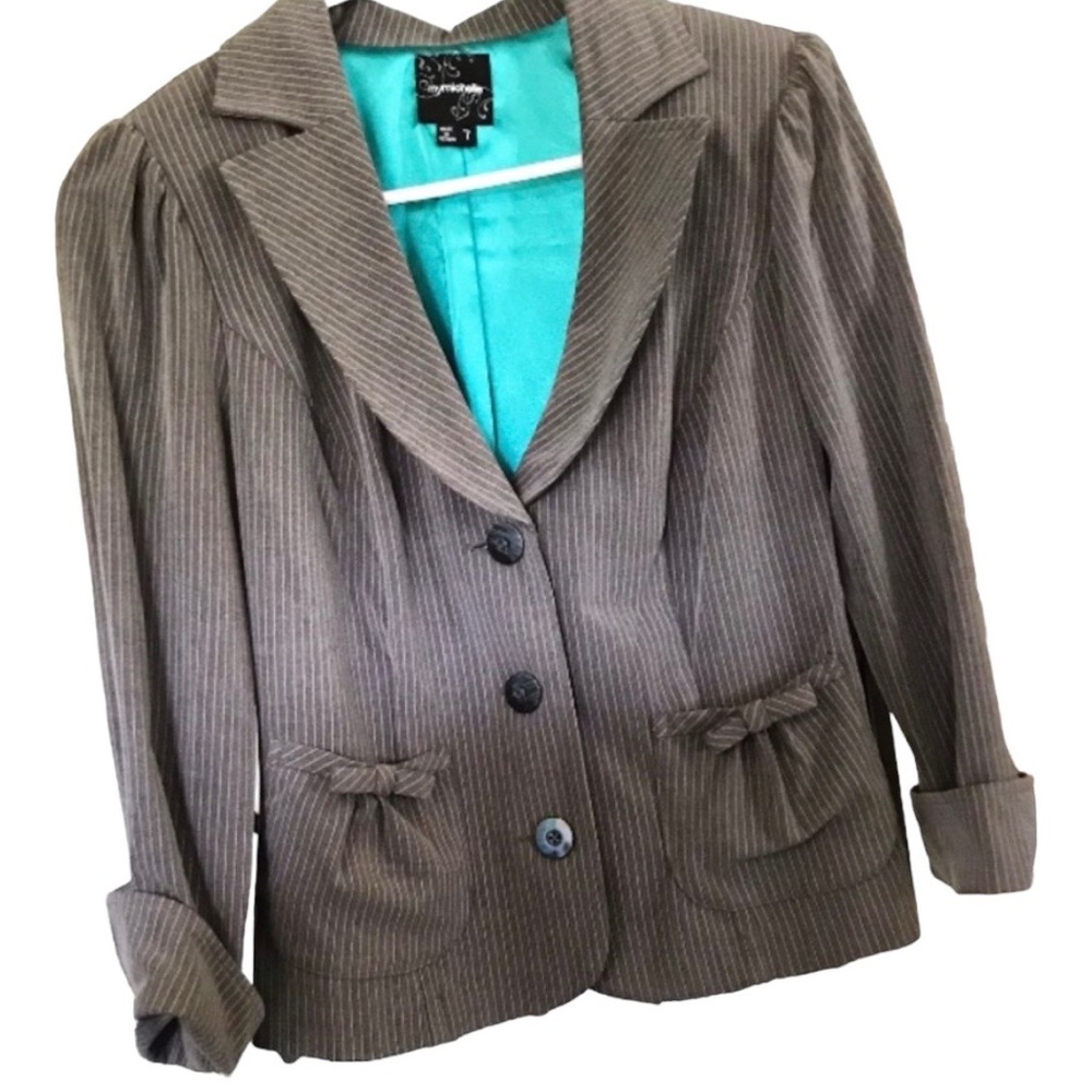 Gray Pinstripe Jacket